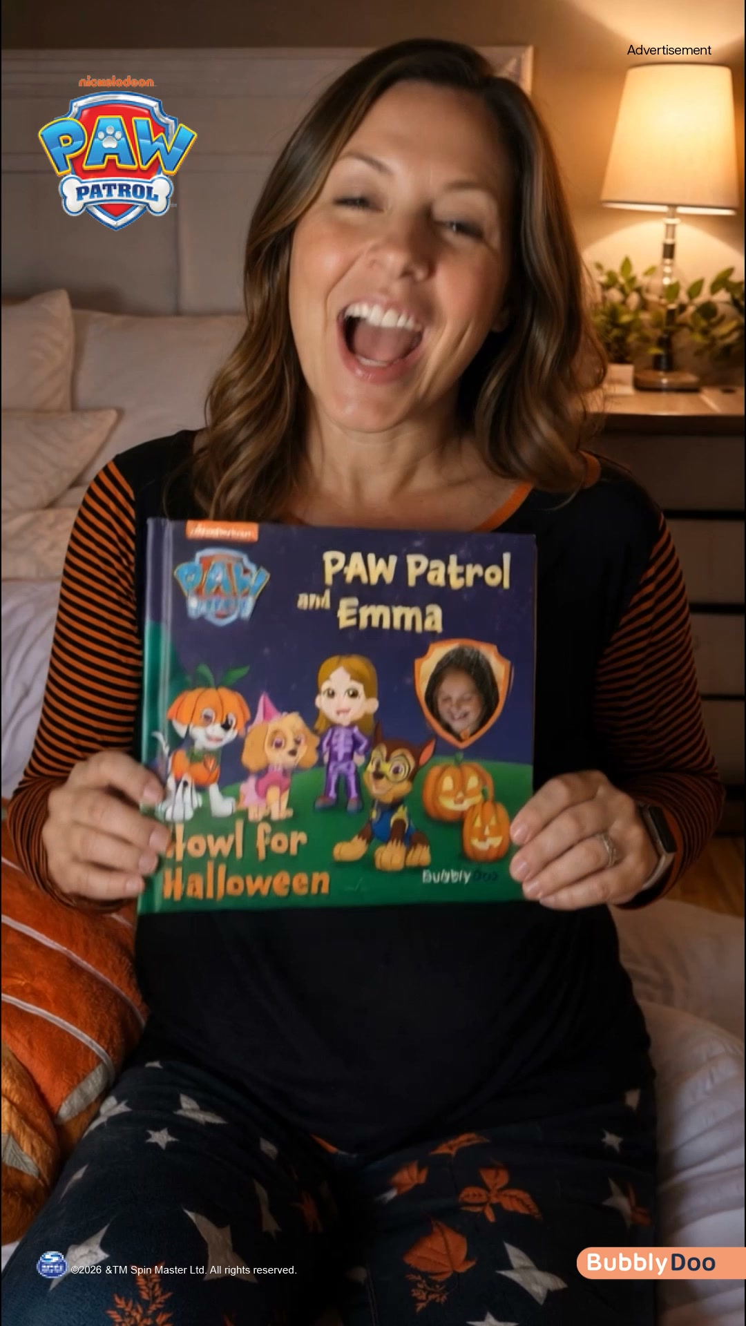 BubblyDoo Books Facebook ad: Do you have a PAW Patrol fan at home?