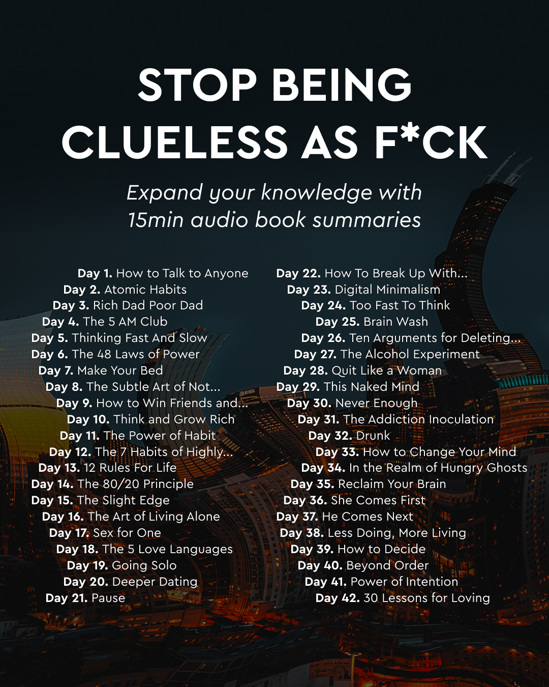 Blinkist Facebook ad: Stop Being Boring As F*ck With Blinkist, The App Apple…