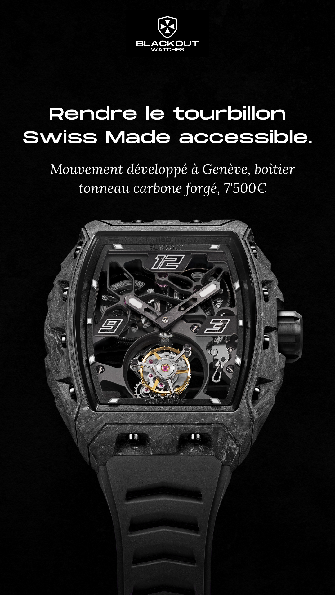 Blackout Watches Facebook ad