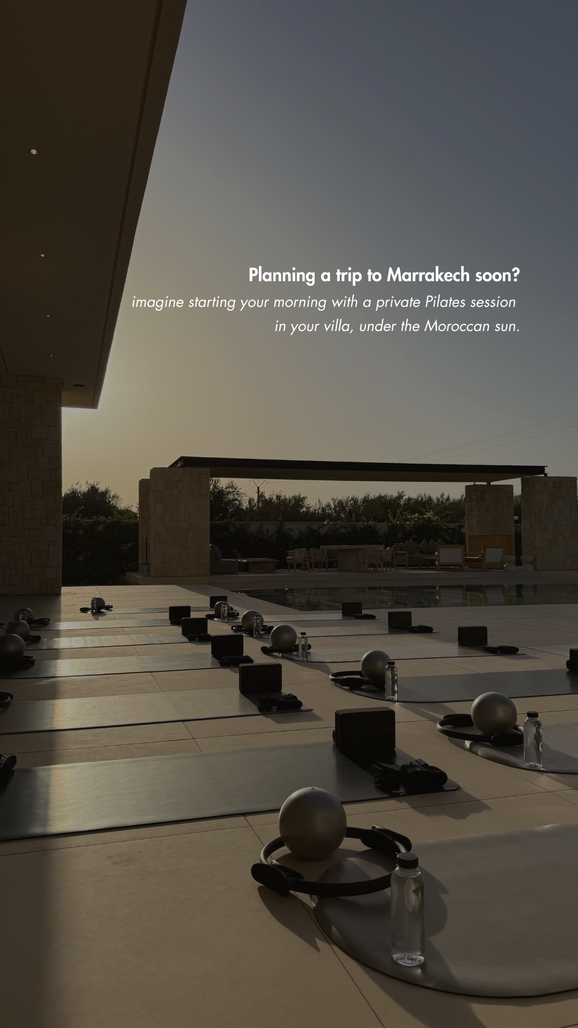 ENKR Klub Marrakech Facebook ad: Your Marrakech morning routine.