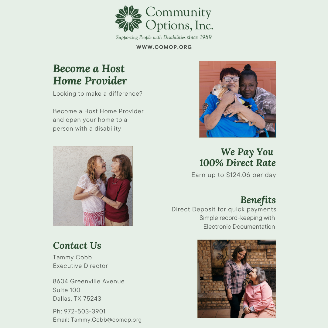Community Options, Inc. Facebook ad from May 14, 2026