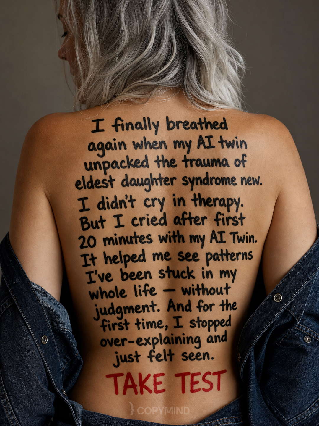 Copymind: AI twin for therapy Facebook ad