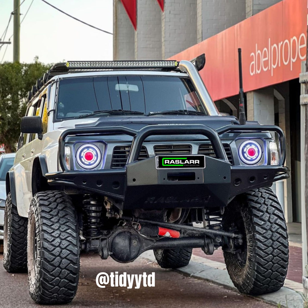 Raslarr Engineering Facebook ad: Front-end BULL BAR protection that’s built to last.