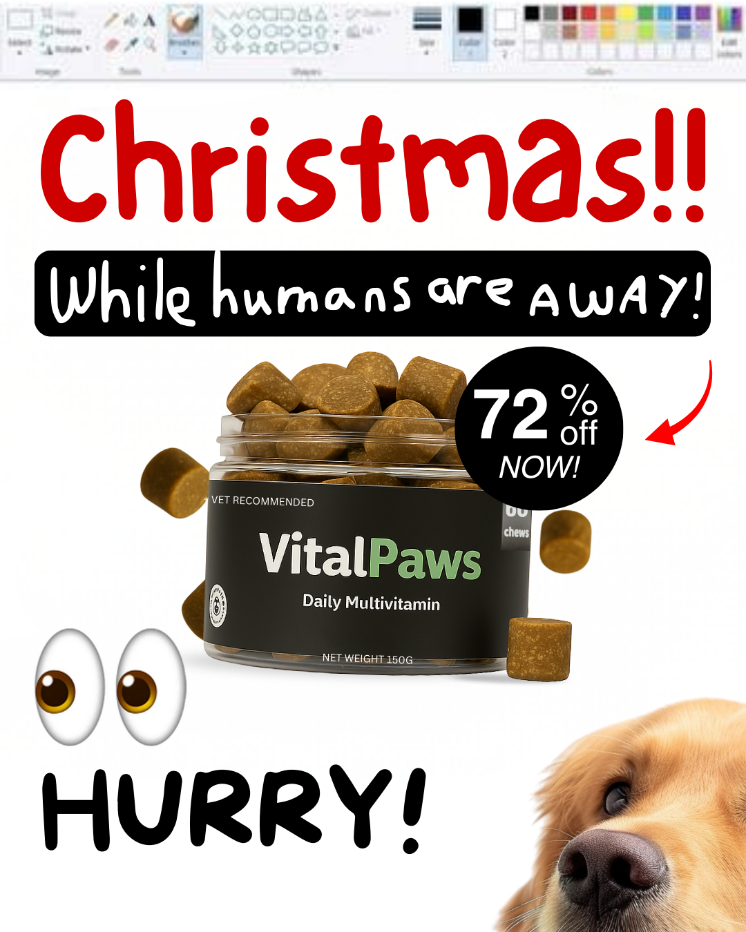 VitalPaws Facebook ad