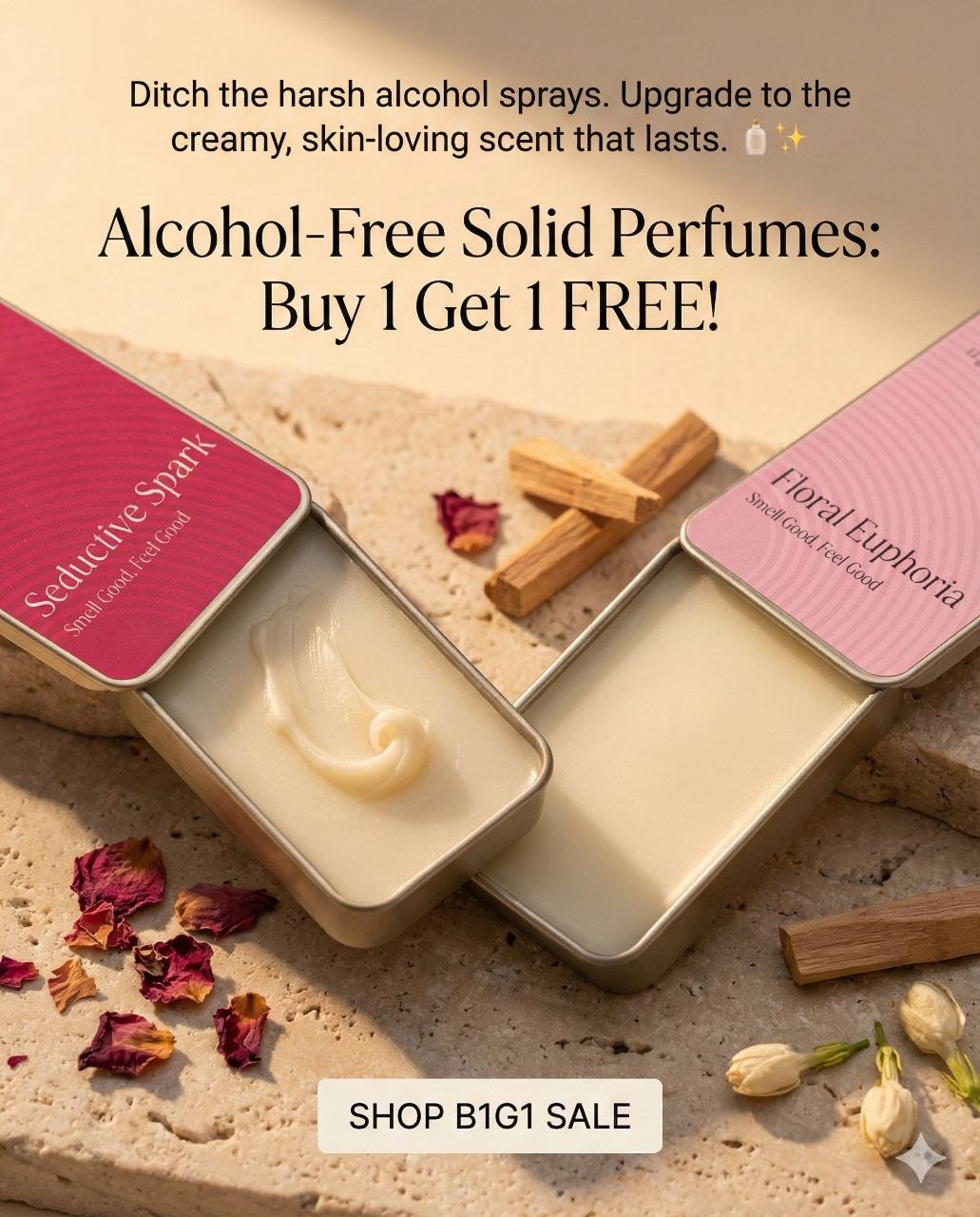 Sugandhi.store Facebook ad: ₹9,000 designer perfume vibes… without the ₹9,000 price…