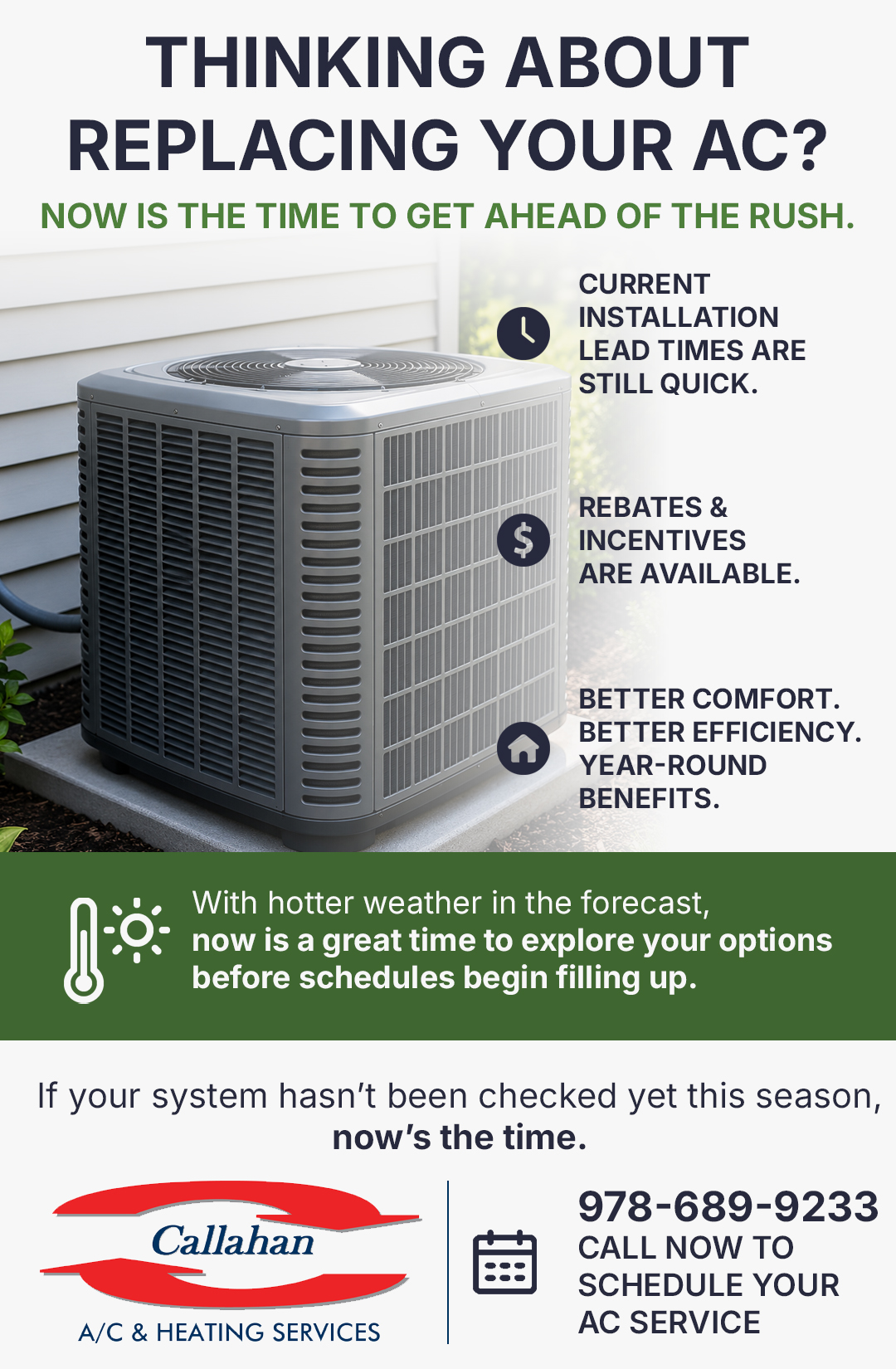 Callahan A/C and Heating Services Moultonborough Facebook ad