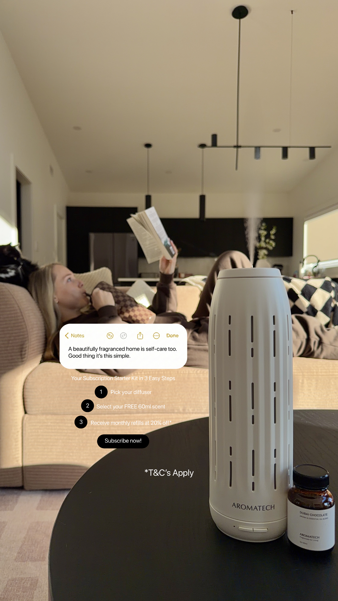 AromaTech Facebook ad
