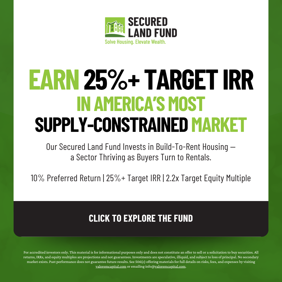 Secured Land Fund Facebook ad
