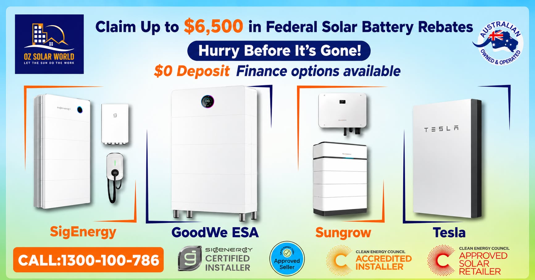 OZ SOLAR WORLD Facebook ad: Chat with us