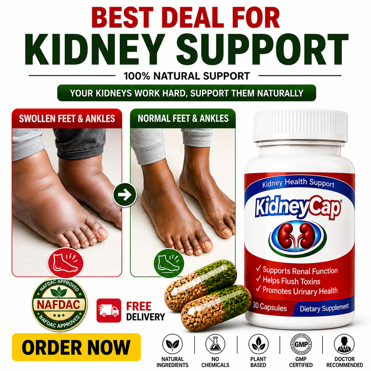 Wellness Hope Facebook ad: DON'T WAIT UNTIL YOUR KIDNEYS FORCE YOU TO PAY ATTENTION.PAY