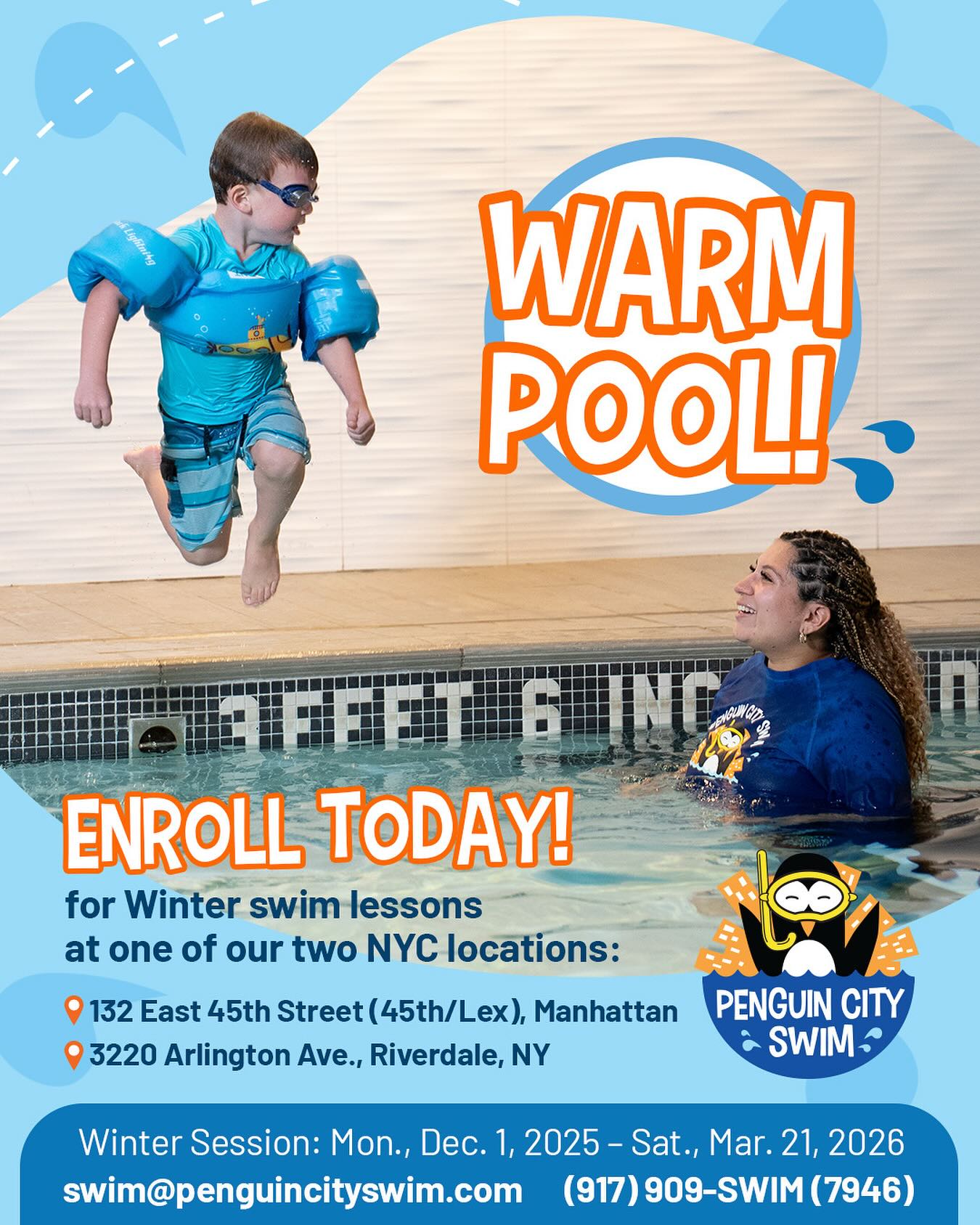 Penguin City Swim NYC Facebook ad: Penguin City Swim