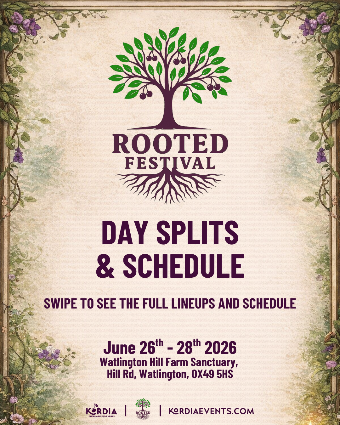 Kordia Events Facebook ad: ROOTED FESTIVAL - LAST BATCH OF TICKETS REMAINING