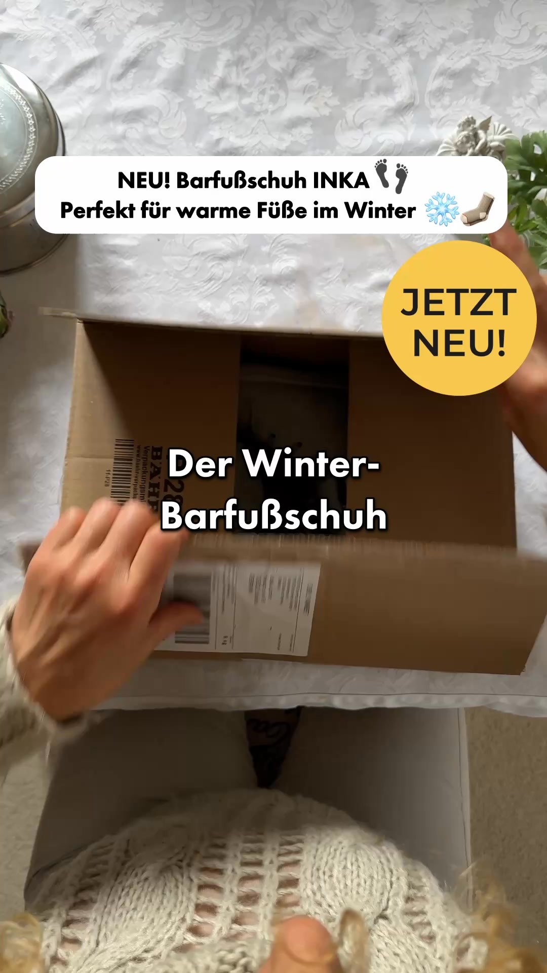 Freiluftkind Facebook ad: Echter Barfußkomfort. Auch in Herbst & Winter