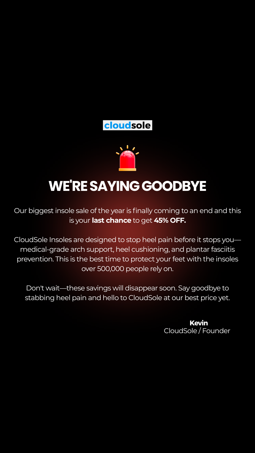CloudSole Facebook ad
