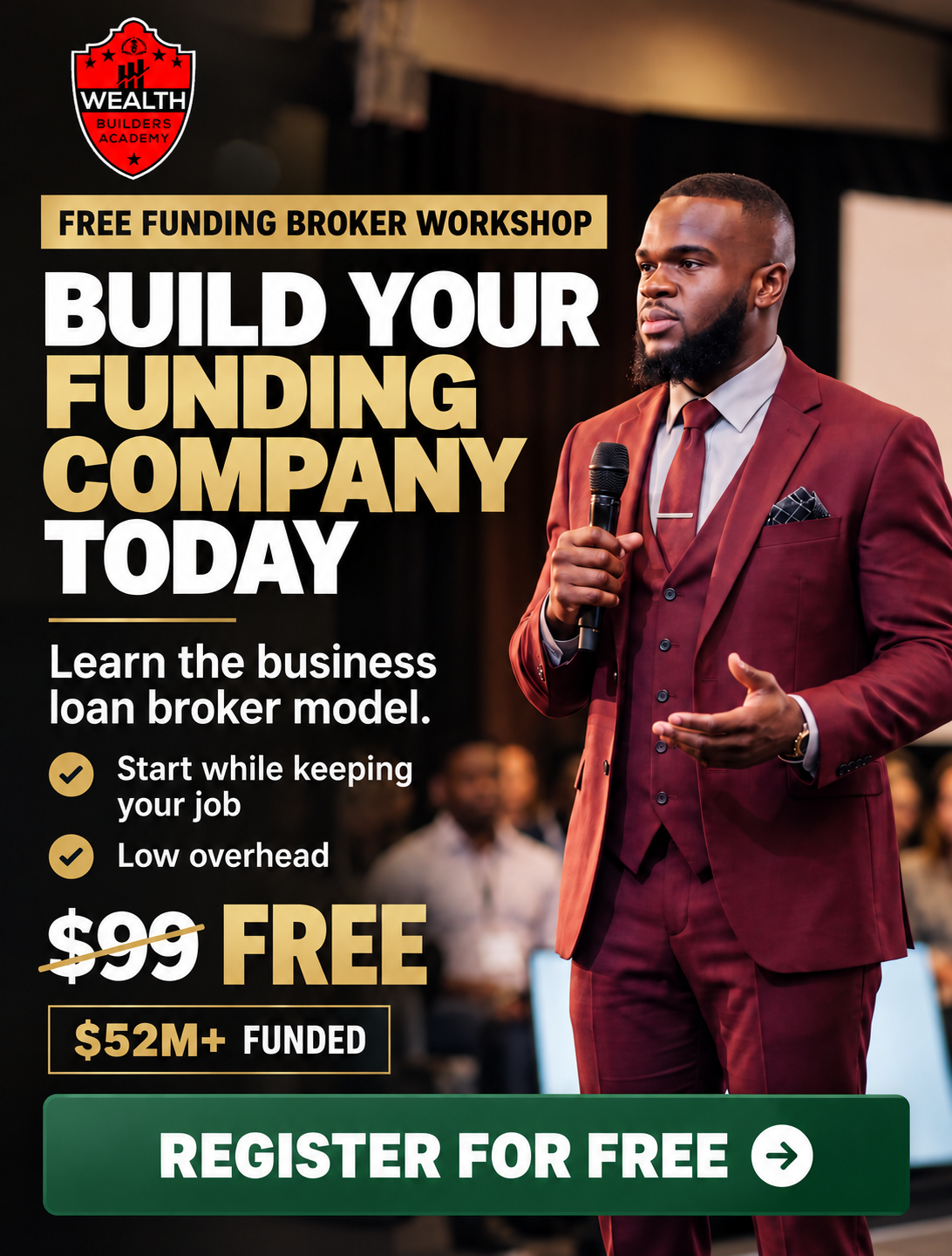 Stedman Waiters Facebook ad: Build A Funding Company