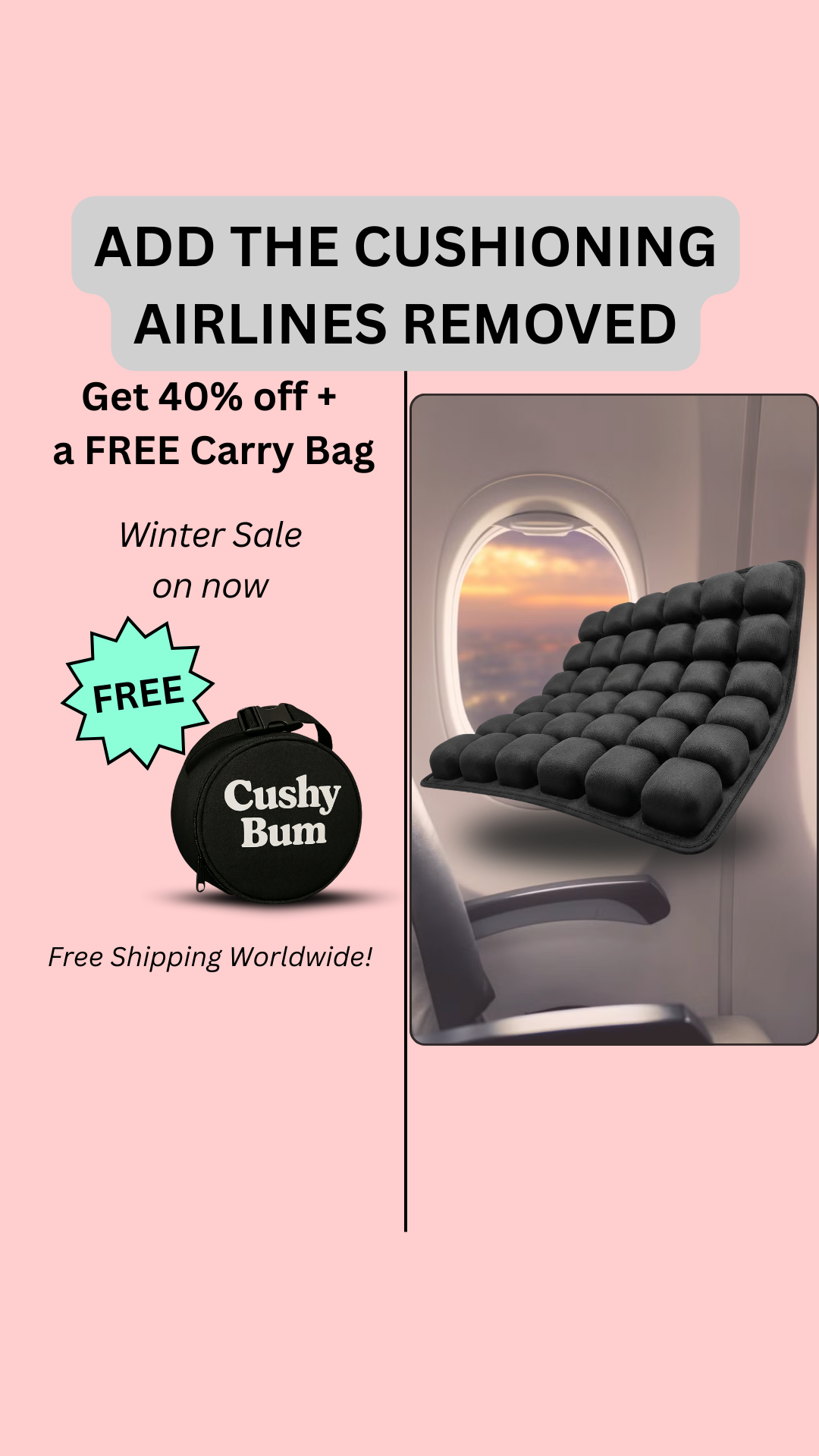 Cushy Travel Shop Facebook ad