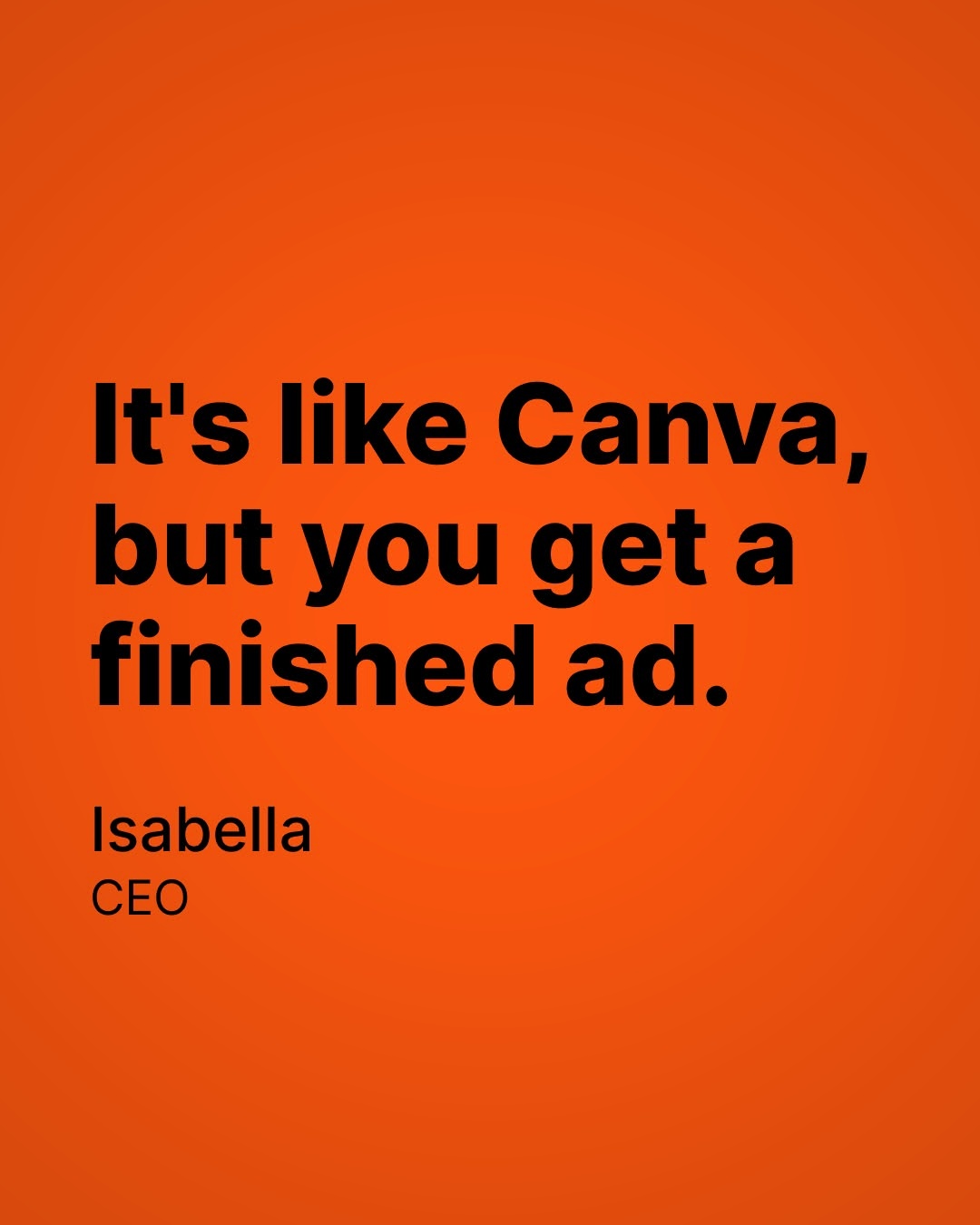 Oz: AI Marketing Platform Facebook ad: Skip the artboard.