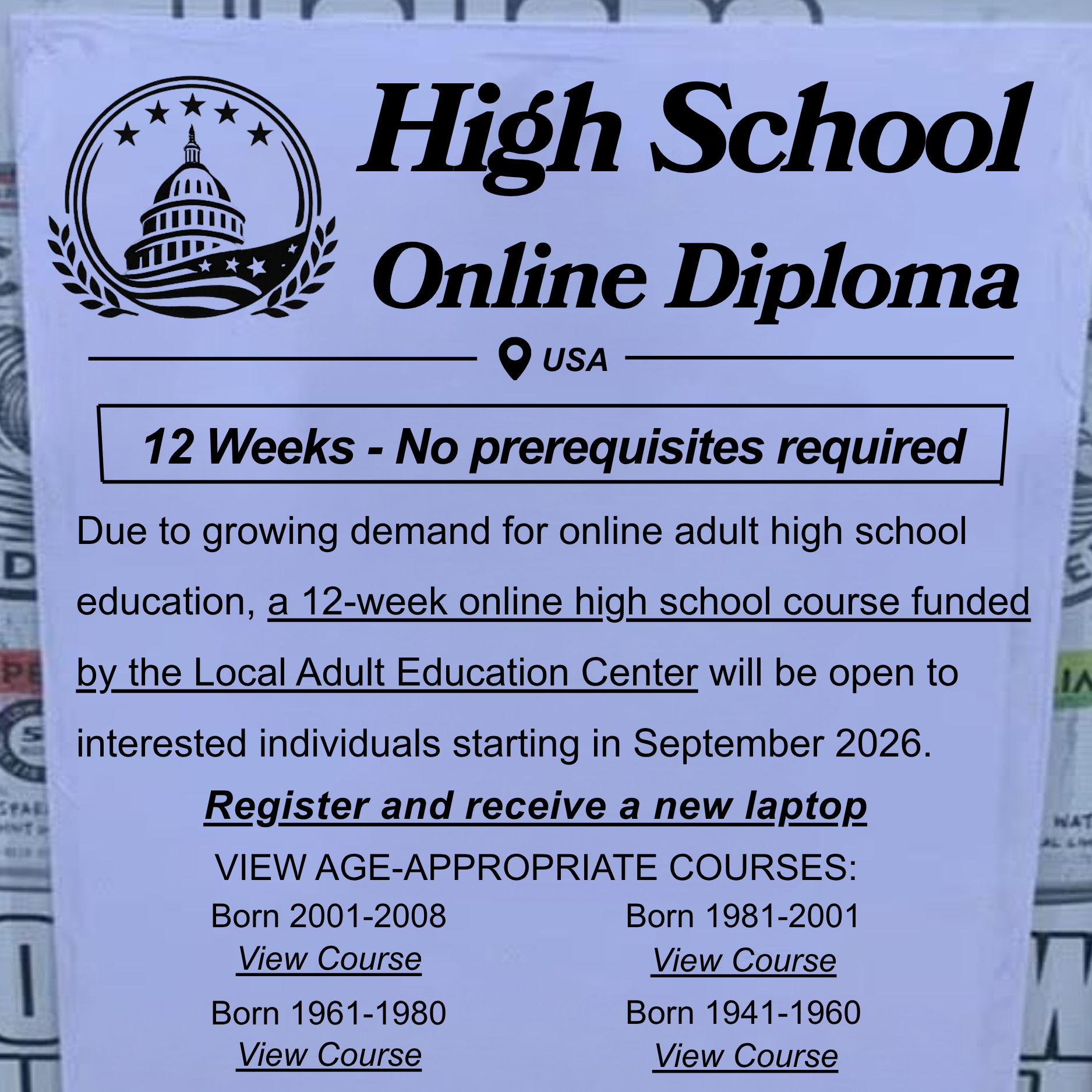 Life service Facebook ad: How to apply