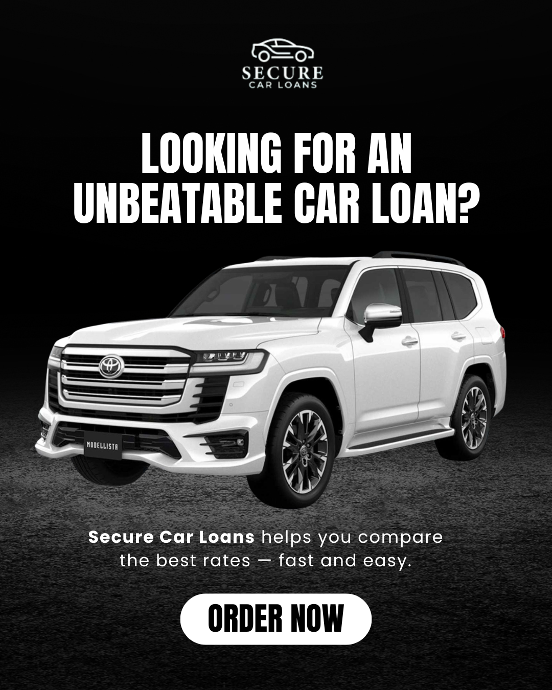 Secure Car Loans Facebook ad