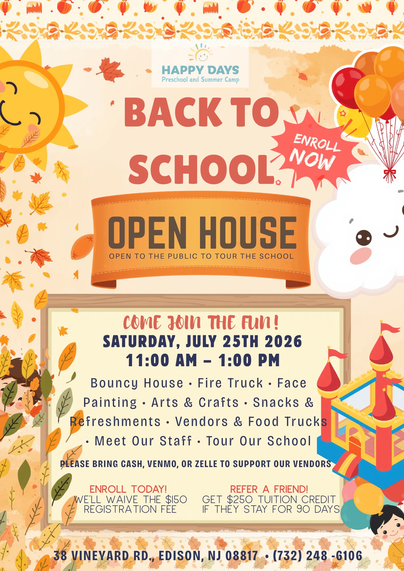 Happy Days Preschool & Summer Camp of Edison Facebook ad