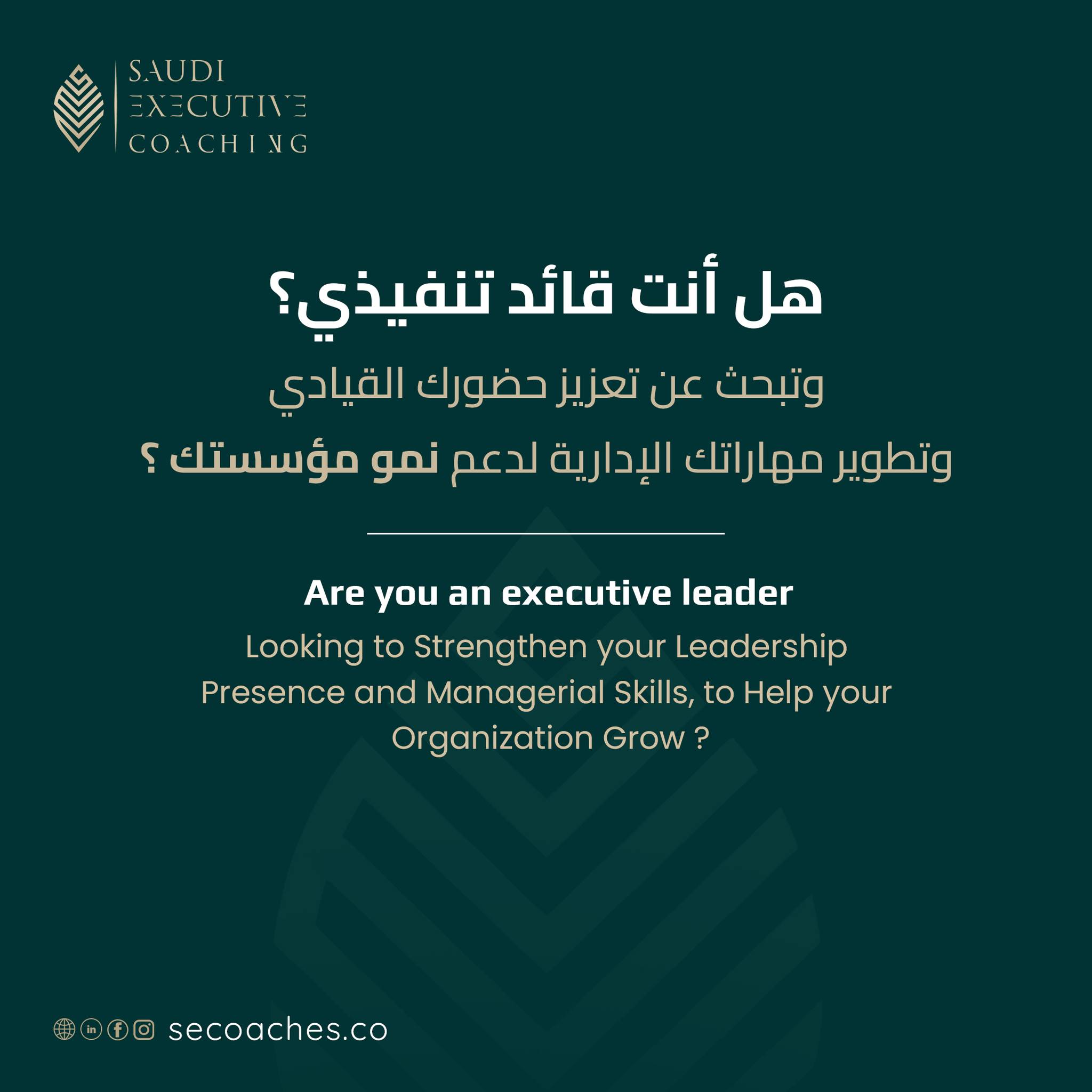 SEC - Saudi Executive Coaching Facebook ad