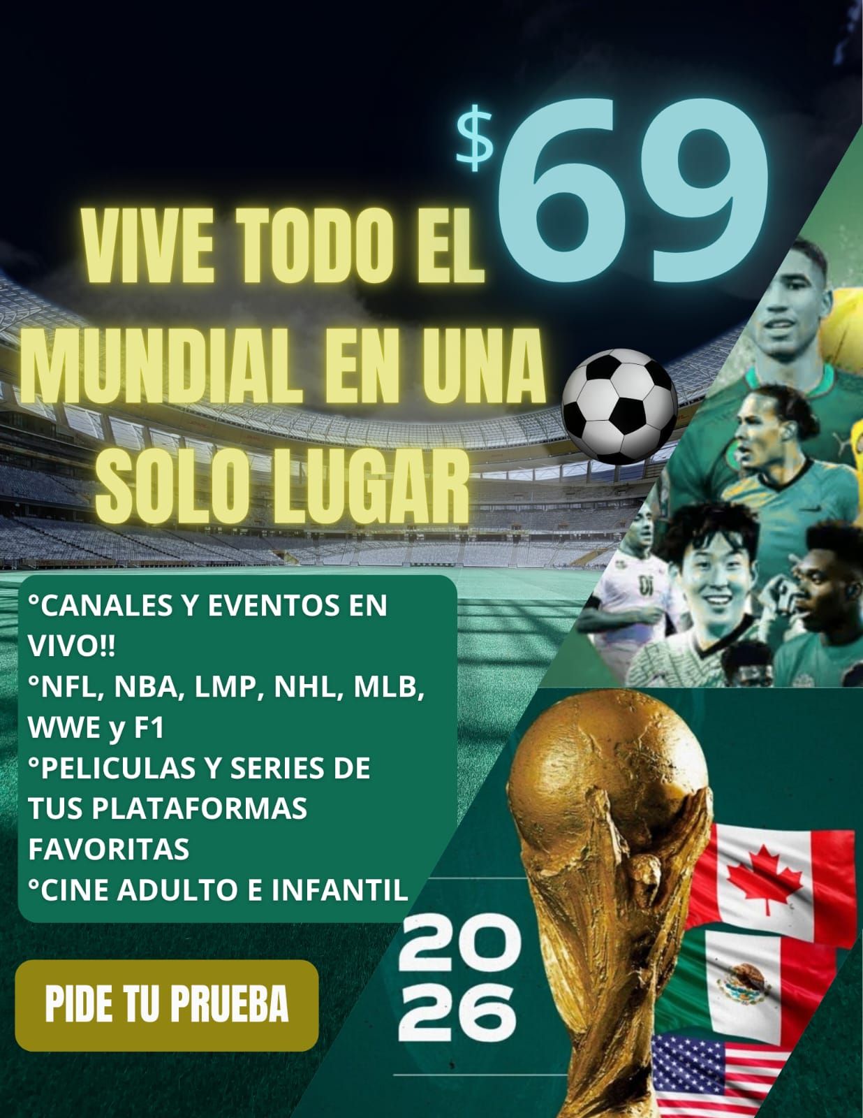 Gravittv Facebook ad: POR SOLO $99 AL MES