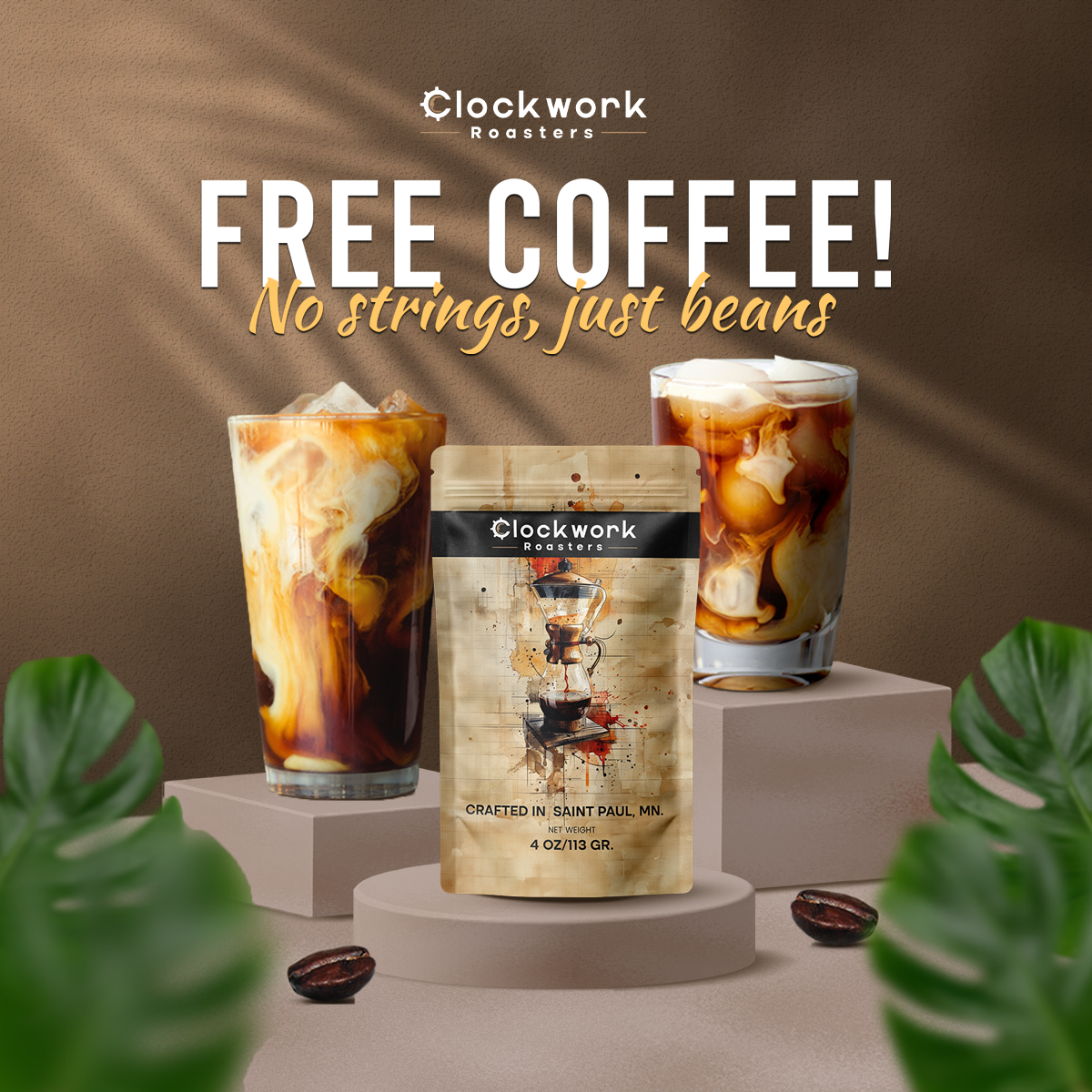 Clockwork Roasters Facebook ad