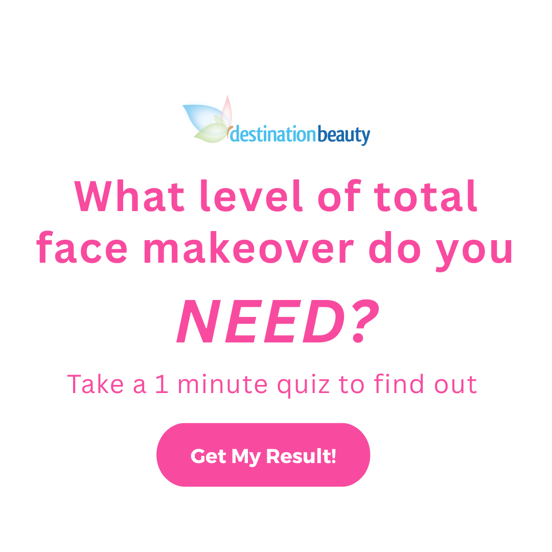 Destination Beauty Clinic Facebook ad from Feb 25, 2026