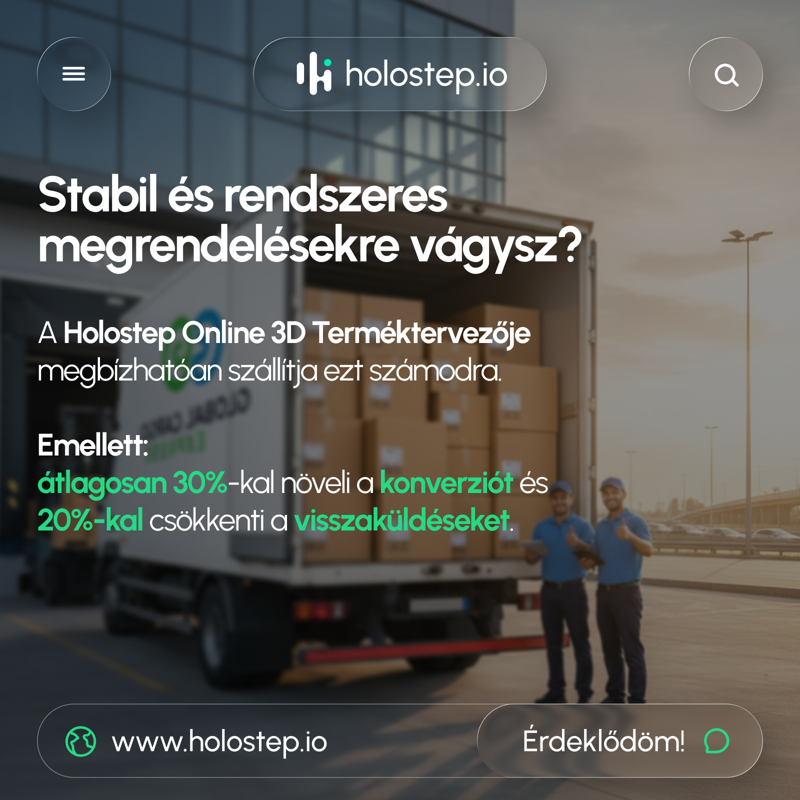 Holostep.io Facebook ad: A ROAS-od a termékoldaladon múlik