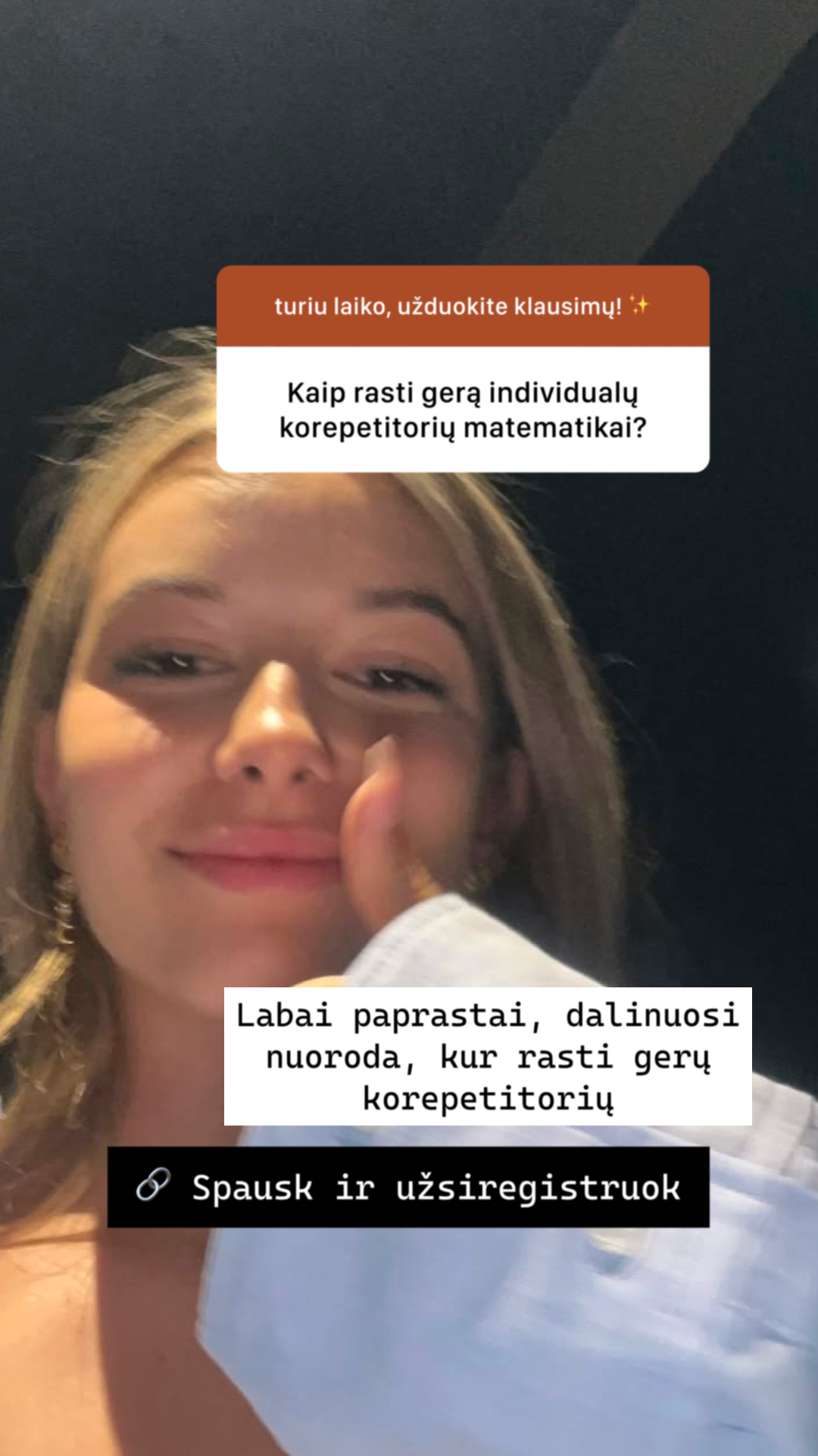 Mokytojas Eimantas Facebook ad: Išankstinė registracija