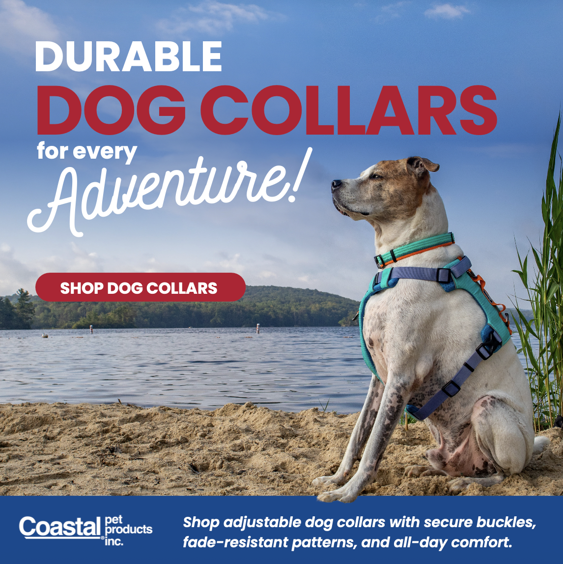 Coastal Pet Products, Inc. Facebook ad: Durable Dog Collars for Every Adventure