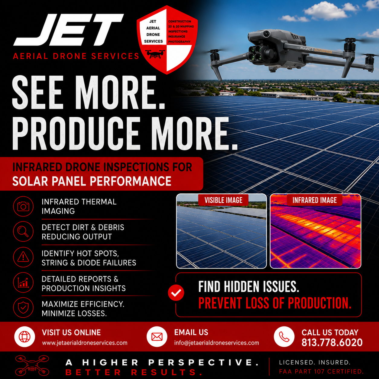 JET Aerial Drone Services, LLC Facebook ad: From Commercial Jobsite Inspections, Drone 2D & 3D…