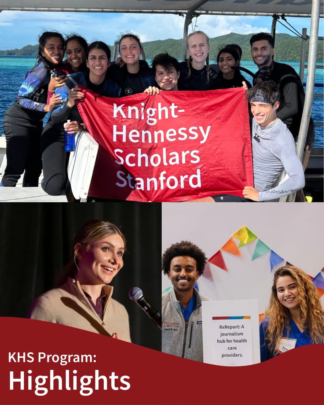 Knight-Hennessy Scholars Facebook ad: The pace and pressure of graduate school can…