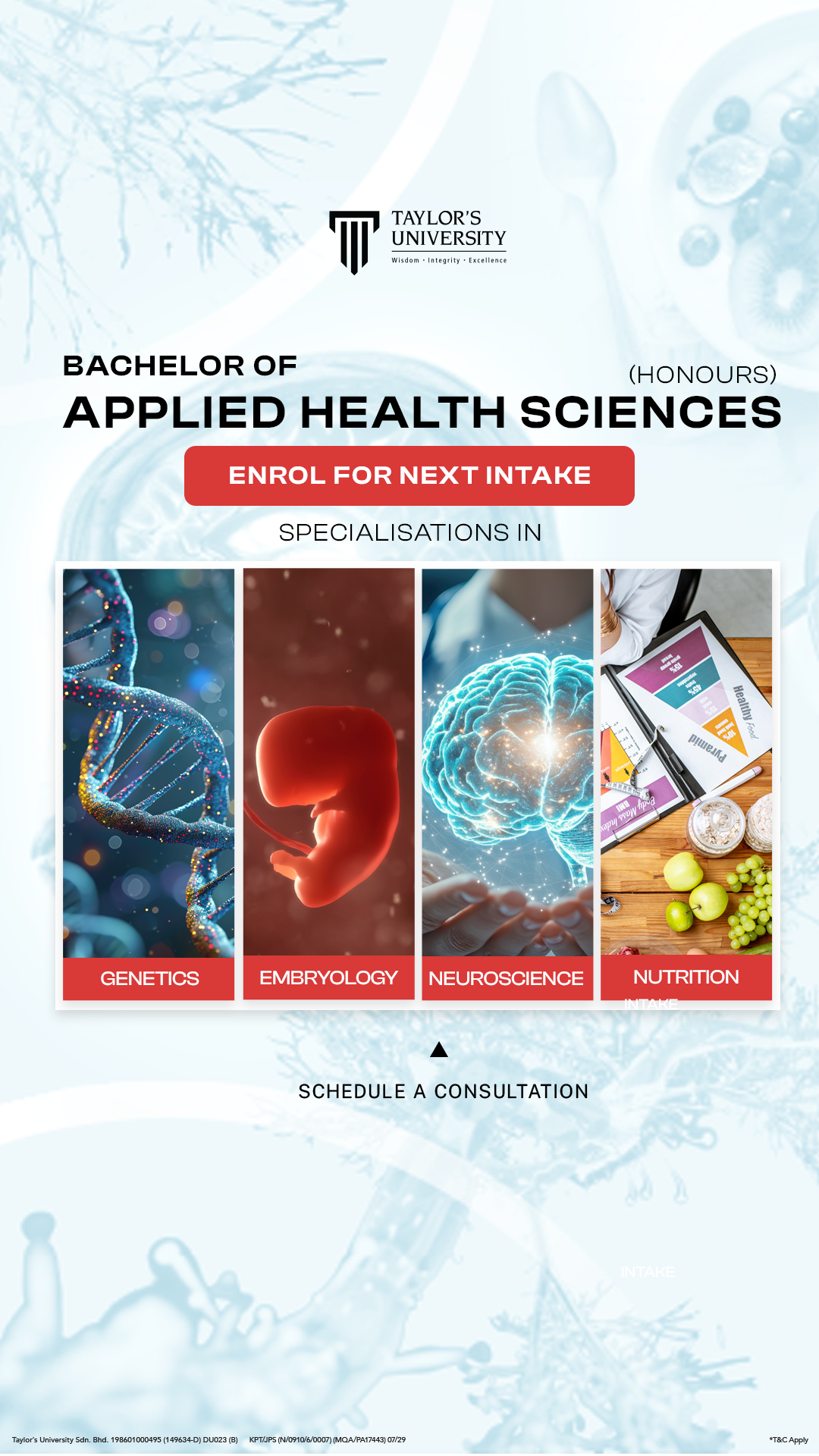 Taylor's University Facebook ad