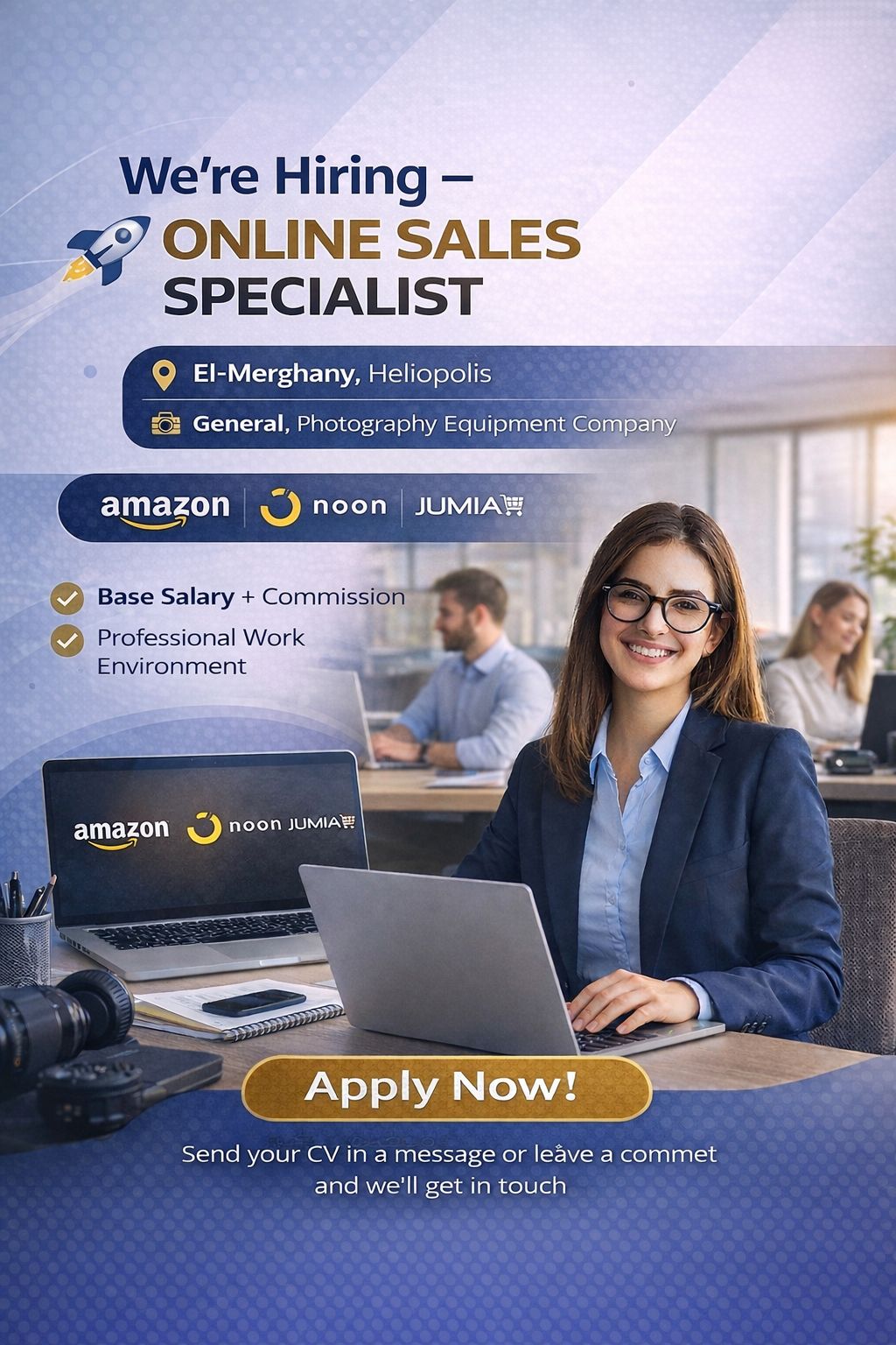 OLBAC Facebook ad: We’re Hiring, Sales Specialist