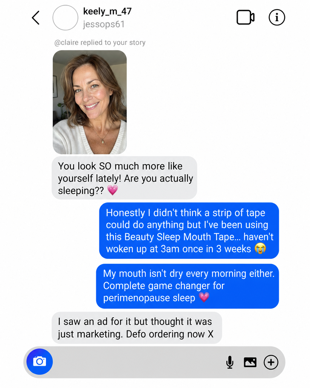 Beauty Sleep Facebook ad