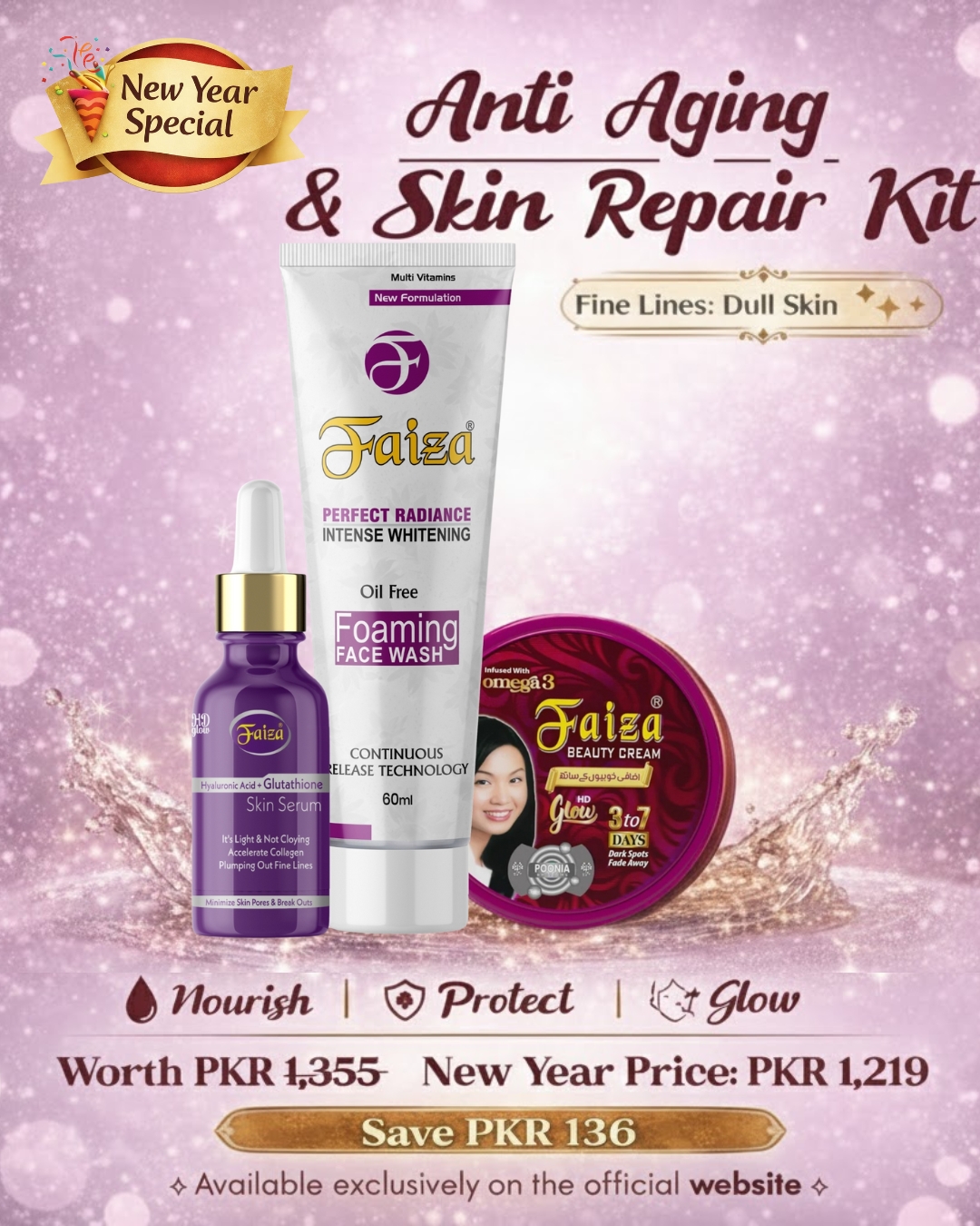 Faiza Cosmetics Facebook ad