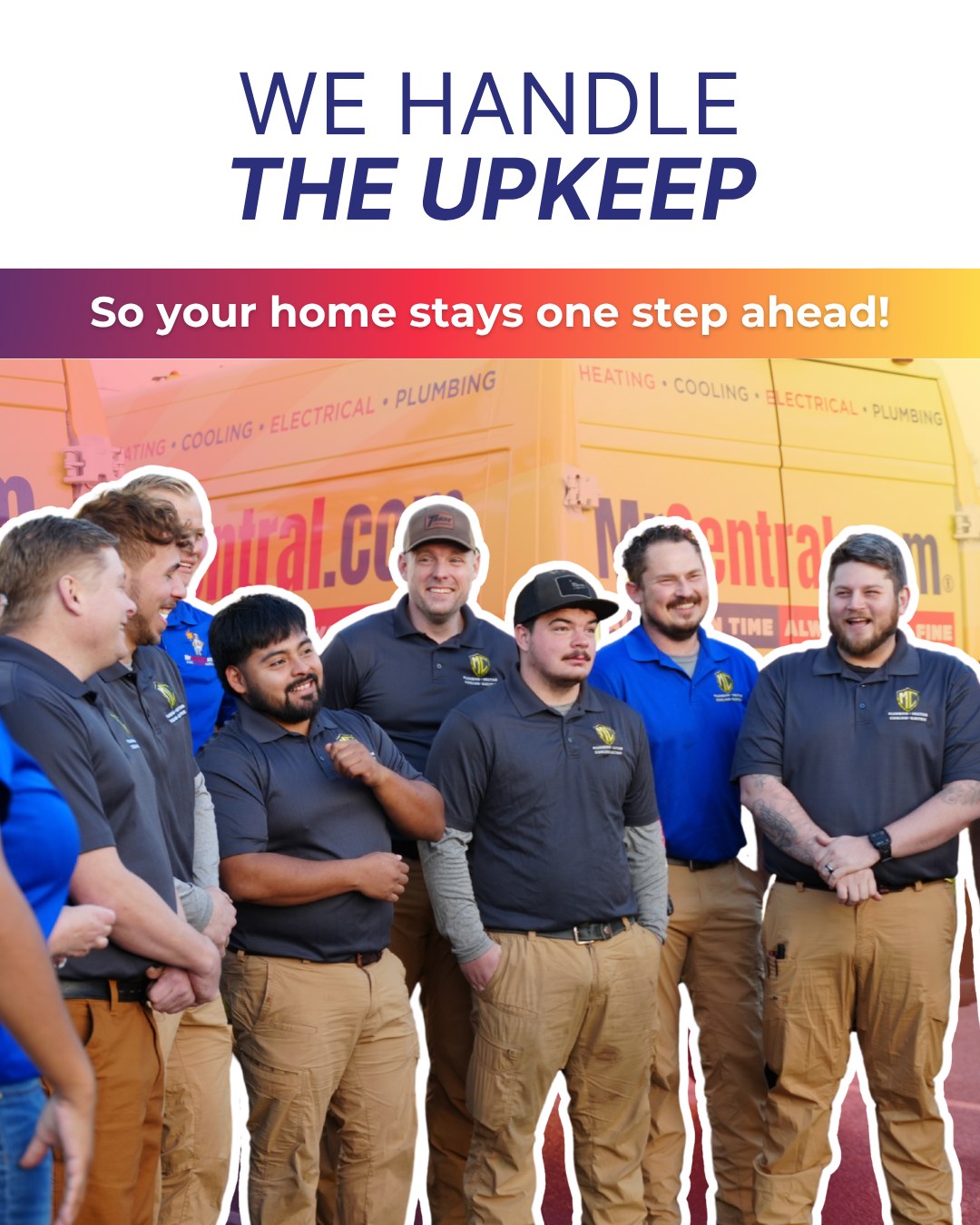 Mr. Central Facebook ad: Keeping up with home maintenance can be easy…