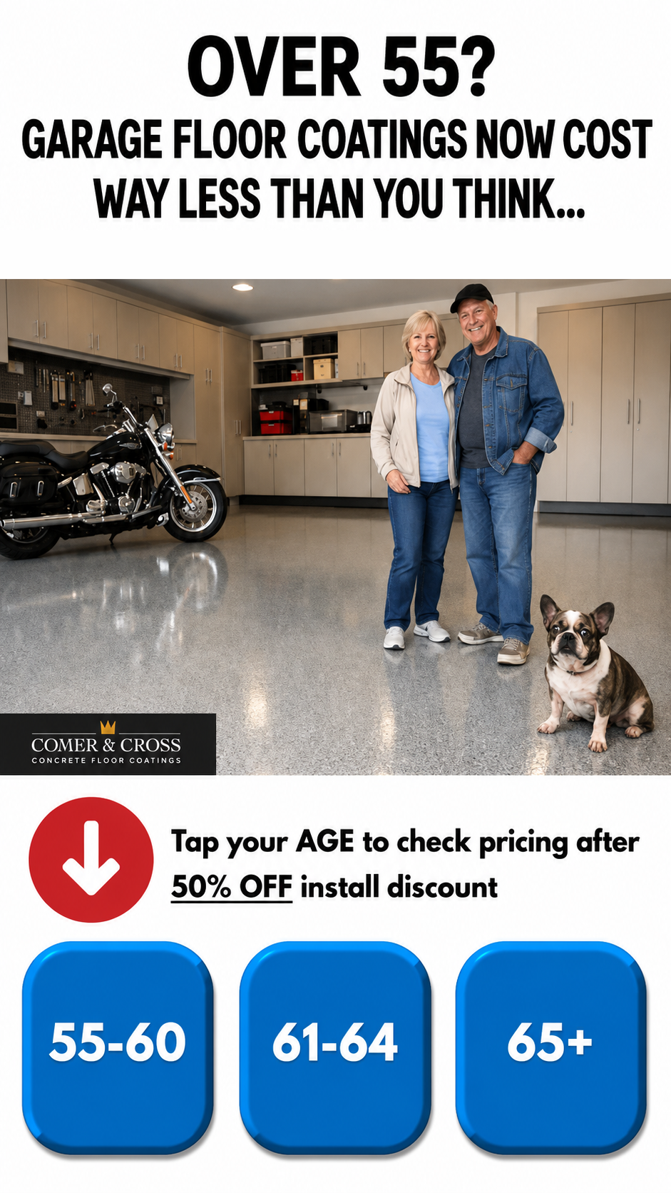 Comer & Cross Concrete Coatings Facebook ad