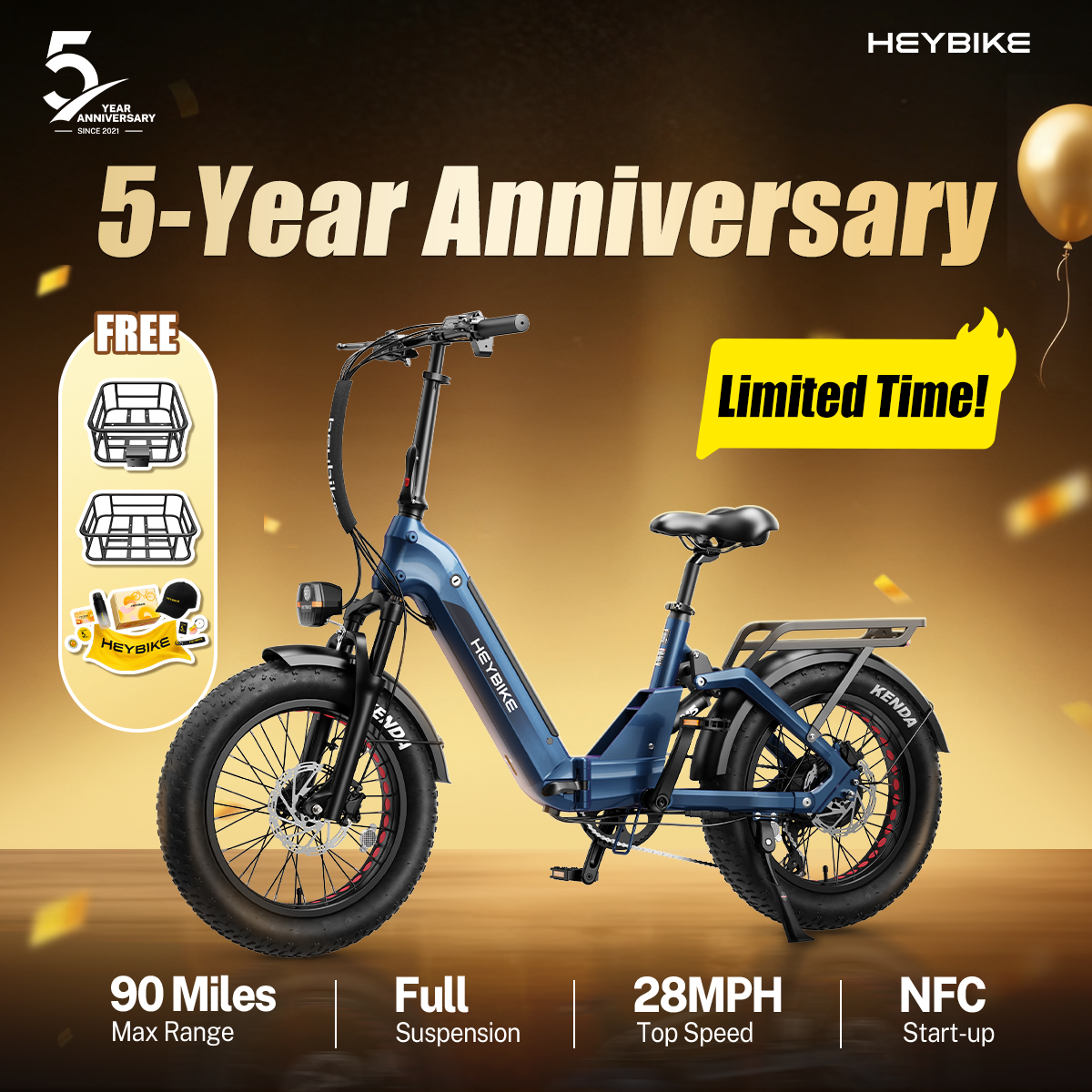 Heybike Facebook ad: This only happens once a year, don’t miss it.