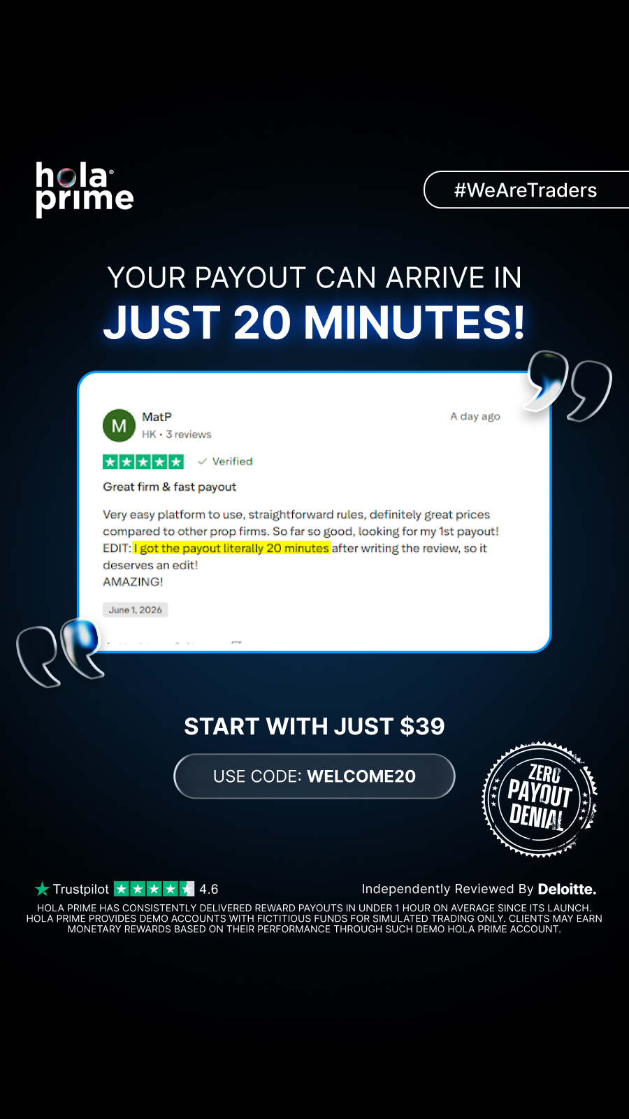HolaPrime.com Facebook ad from Jun 9, 2026