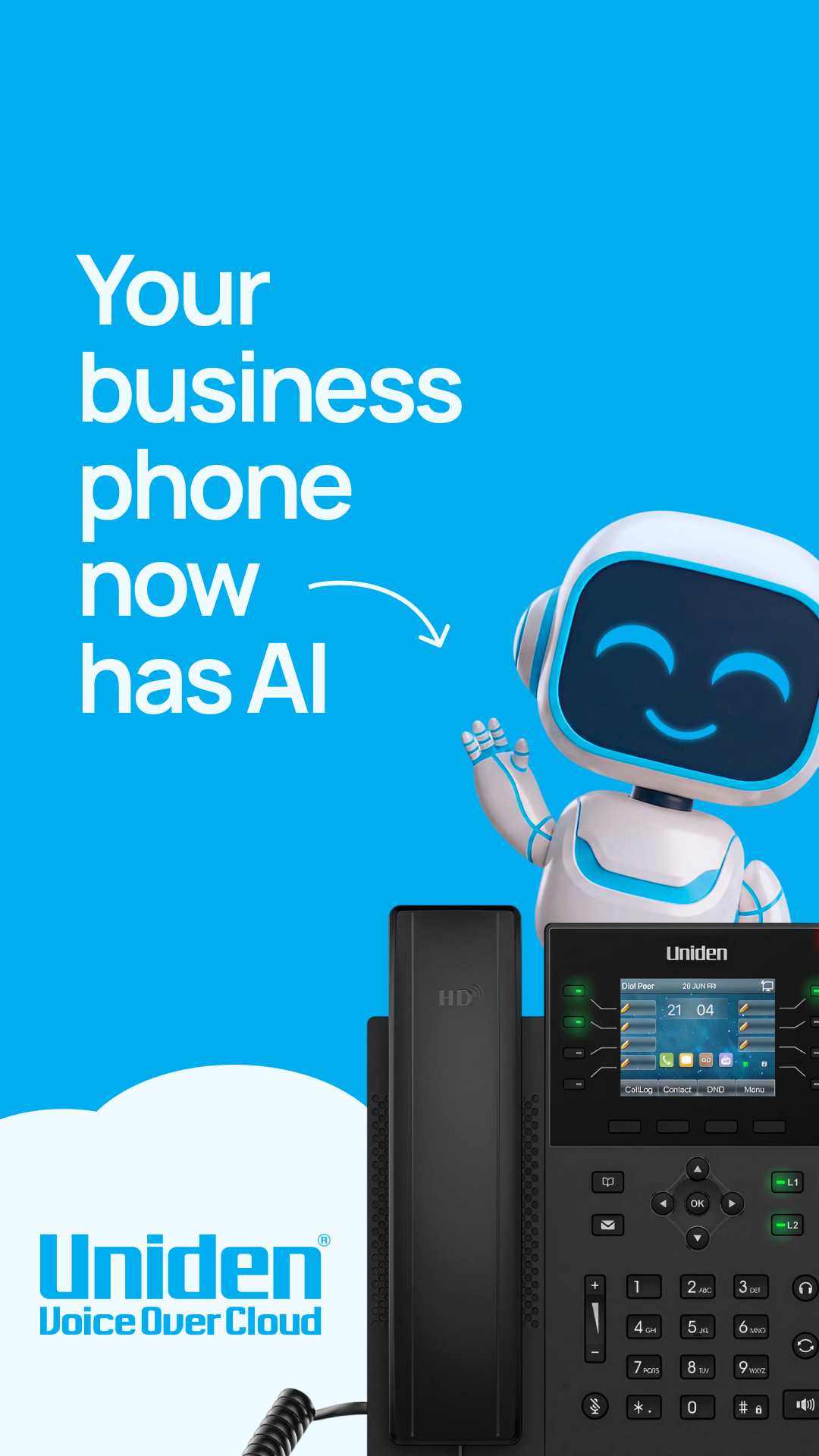 Uniden Voice Over Cloud Facebook ad