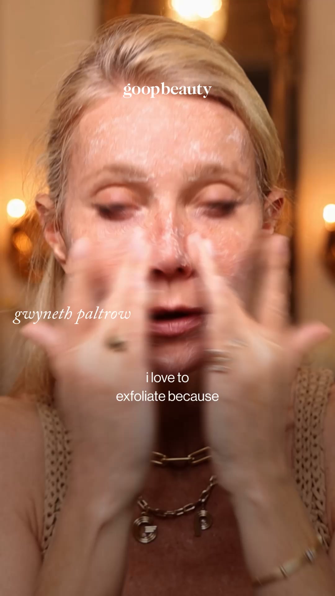 goop Facebook ad: microderm instant glow exfoliator