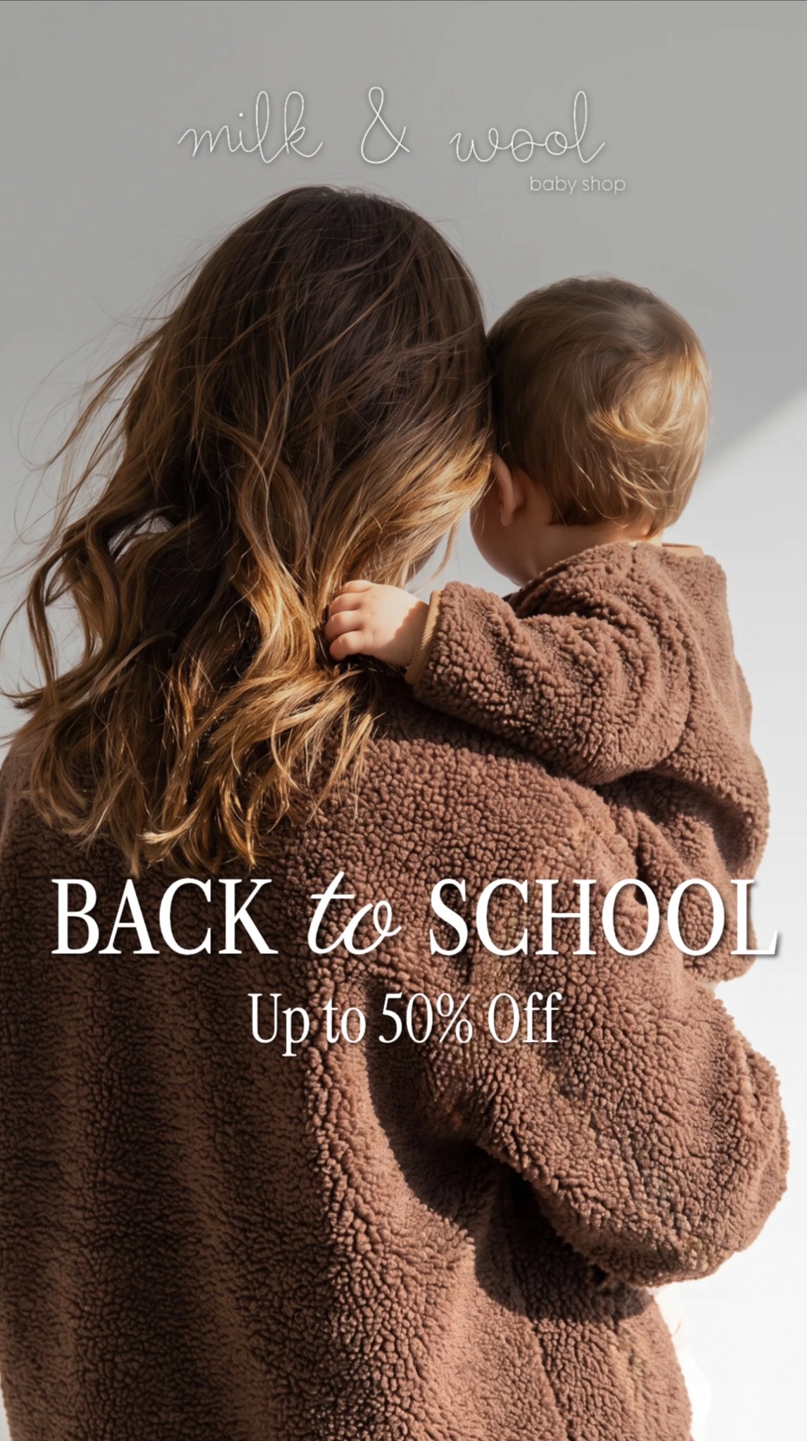 Milk and Wool Facebook ad: Clothing for little ones