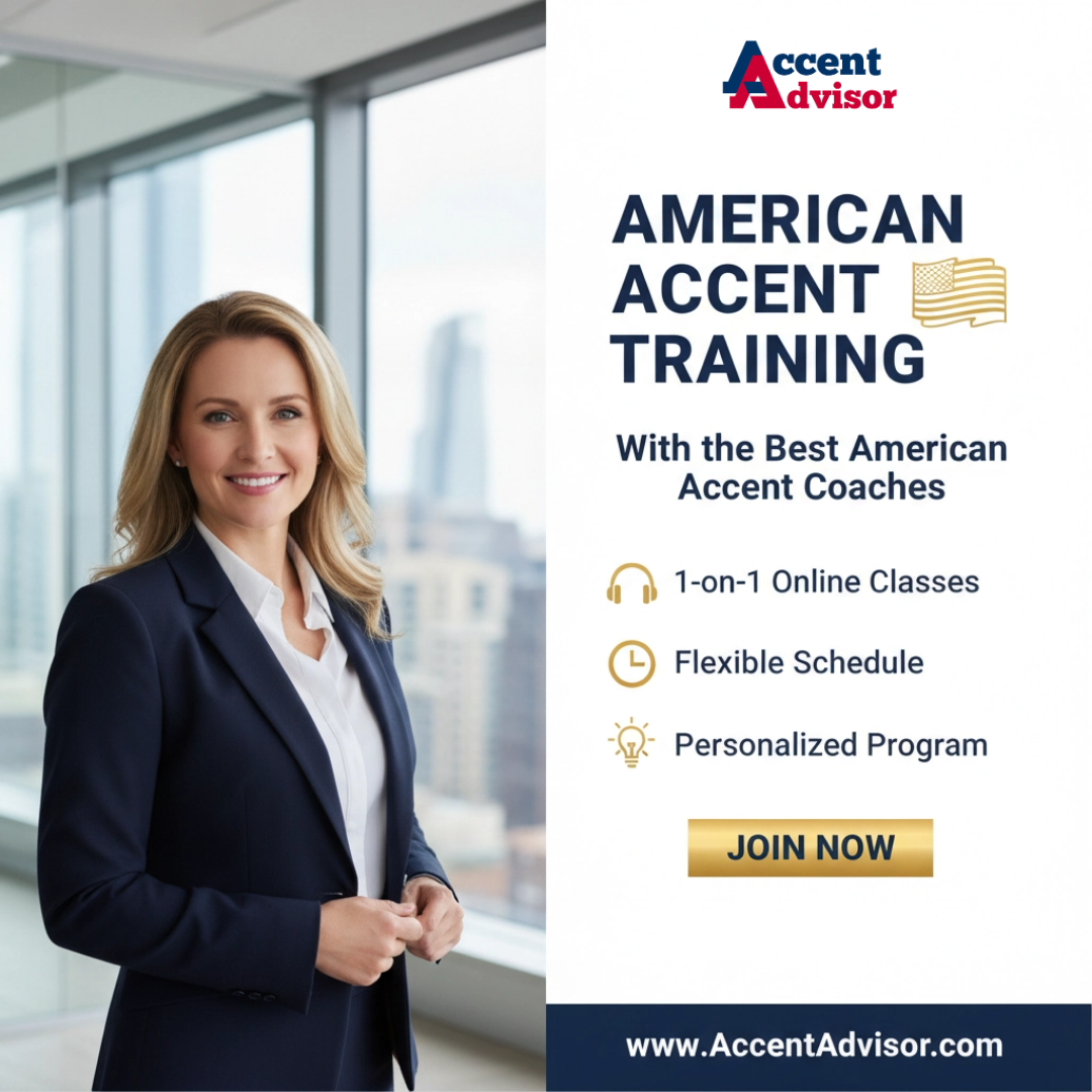Accent Advisor - American Pronunciation Facebook ad