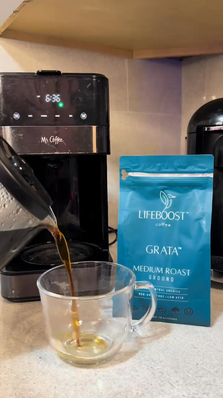 Lifeboost Coffee Facebook ad: Subscribe & Save 25%+