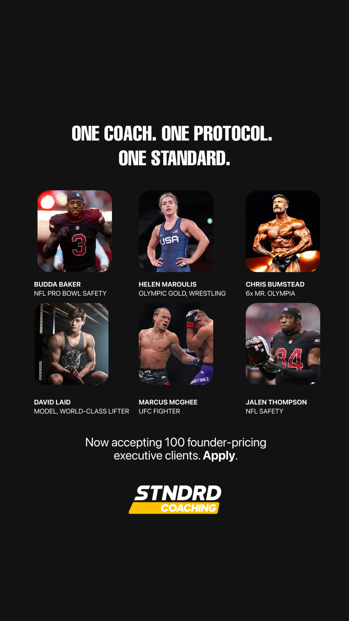 Stndrd Coaching Facebook ad from May 22, 2026