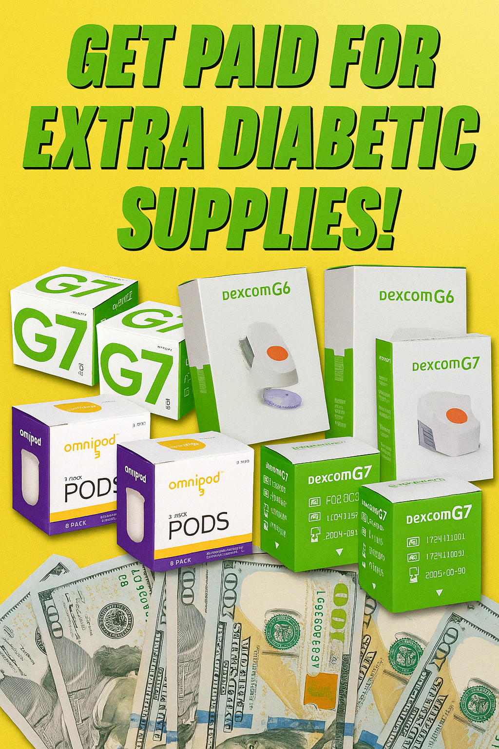 Neighbor Diabetic Buyer Facebook ad: Turn Your Test Strips into Money