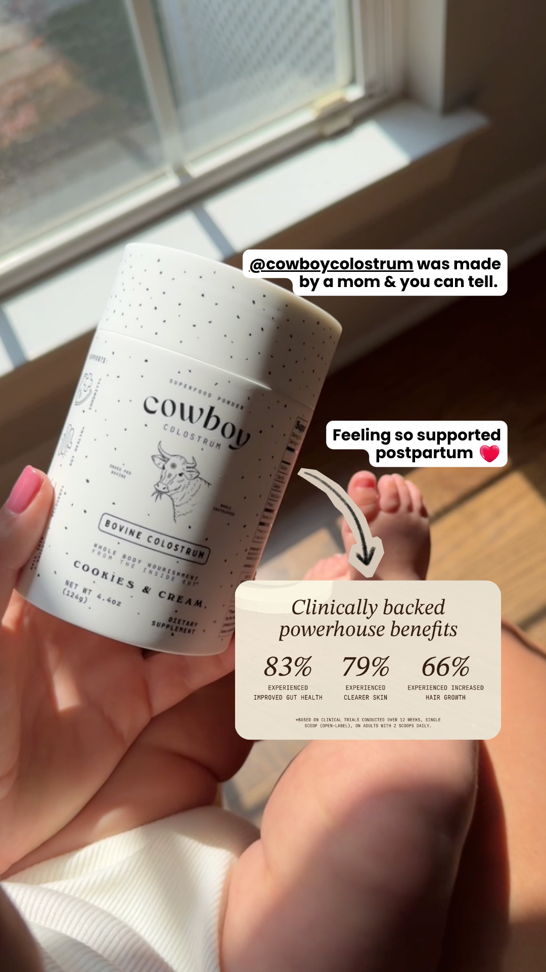Cowboy Colostrum Facebook ad