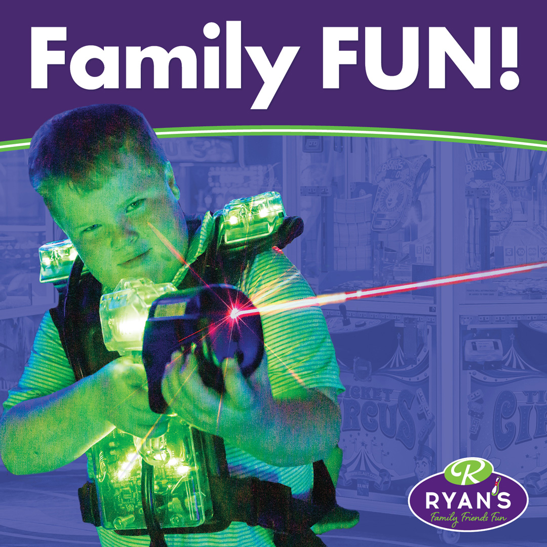 Ryan Family Amusements Facebook ad: Press PLAY